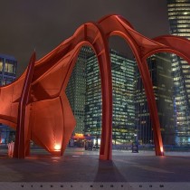 Sculpture à la Défense en HDR, Paris