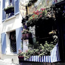 Ruelle typique de Montmartre, Paris