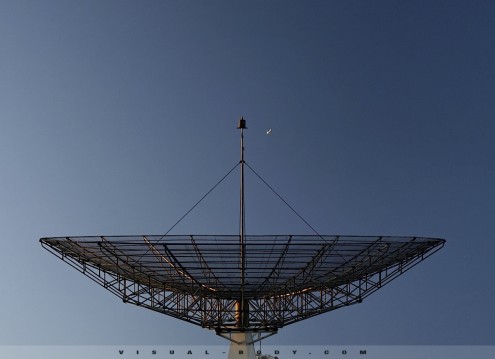 Antenne satellite, Paris, la Villette