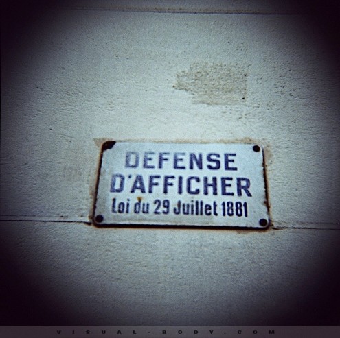 Defense d'afficher