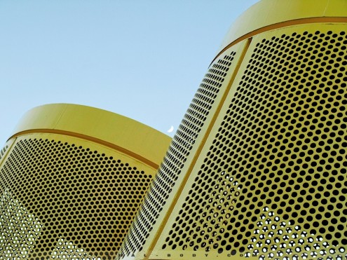 Structure jaune, La Villette, Paris