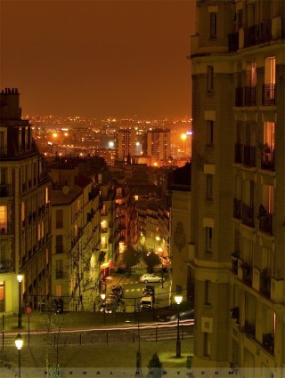 Vue sur la ville depuis Montmartre, Paris