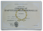 Diplome CAP de Photographie