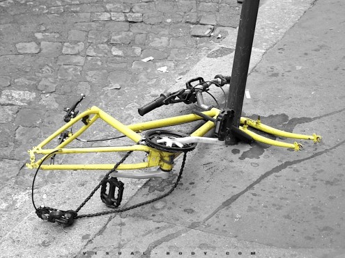 Vélo abandonné, Montmartre, Paris